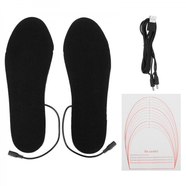 Electric Heated Shoe Insole Warm Socks Feet Heater USB Foot Winter Warmer