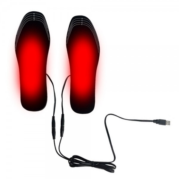 Electric USB Heating Insoles Shoe Socks Foot Heater Winter Warmer Pad Warm