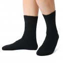 Electric Winter Warm Heated Socks Men Women Casual Socks Outdoor Skiing Black