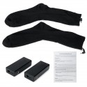 Electric Winter Warm Heated Socks Men Women Casual Socks Outdoor Skiing Black