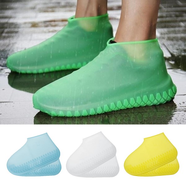 Luminous Waterproof Shoe Covers Silicone Non-Slip Overshoes Shoes Protector Reusable Wear-Resistant