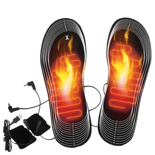 Rechargeable Heated Insoles Foot Warmer Heater Heat Boots Shoes Pad USB Charging Electric Heating Shoes Insoles