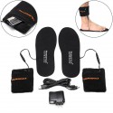 Electric Heated Shoe Insole Foot Warmer Heater Feet Warm Socks Boot + 2 Battery