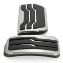 Racing Foot Footrest Fuel Gas & Brake Pedals Plate Cover For Ford Edge 2015