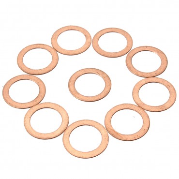 10pcs M6/M8/M12/M14 Copper Washer Motorcycle ATV Brake Fuel Banjo Seal