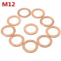 10pcs M6/M8/M12/M14 Copper Washer Motorcycle ATV Brake Fuel Banjo Seal