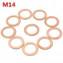 10pcs M6/M8/M12/M14 Copper Washer Motorcycle ATV Brake Fuel Banjo Seal