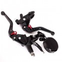 1pair CNC Universal 7/8 Motorcycle Brake Clutch Lever Master Cylinder