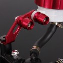 2 X CNC Red Universal Motorcycle Brake Clutch Lever Master Cylinder