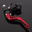 2 X CNC Red Universal Motorcycle Brake Clutch Lever Master Cylinder