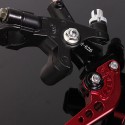 2 X CNC Red Universal Motorcycle Brake Clutch Lever Master Cylinder
