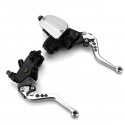 22MM 500cc-800CC 16mm Universal CNC Motorcycle Brake Clutch Master Cylinder Levers Bar Clamp