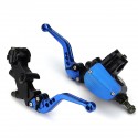 22MM 500cc-800CC 16mm Universal CNC Motorcycle Brake Clutch Master Cylinder Levers Bar Clamp