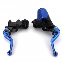22MM 500cc-800CC 16mm Universal CNC Motorcycle Brake Clutch Master Cylinder Levers Bar Clamp