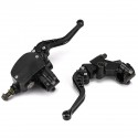 22MM 800CC 19mm Universal CNC Motorcycle Brake Clutch Master Cylinder Levers W/ Bar Clamp