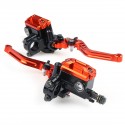 22cm 7/8 Inch Motorcycle Handlebar Master Cylinder Levers Handle Hydraulic Brake Pump Clutch