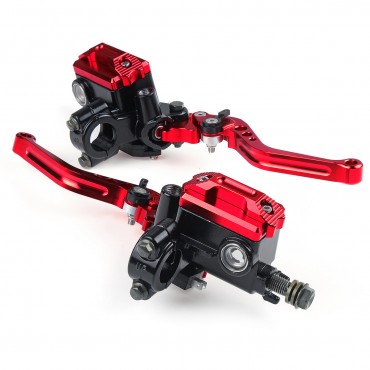 22cm 7/8 Inch Motorcycle Handlebar Master Cylinder Levers Handle Hydraulic Brake Pump Clutch