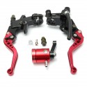 22mm 7/8 Inch Handlebar 16mm Bore Brake Clutch Master Cylinder Lever Reservoir