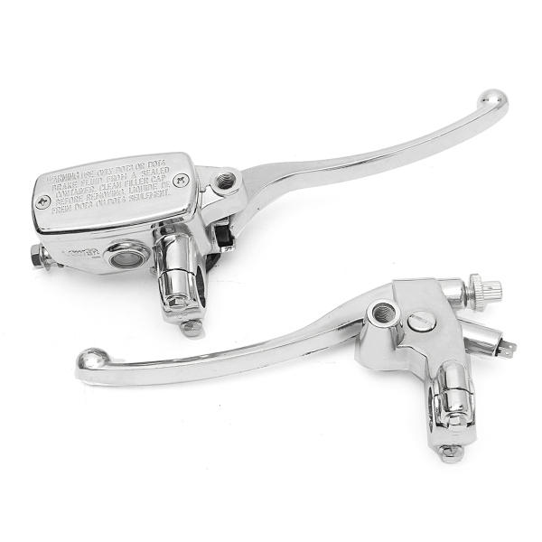 22mm Motorcycle Hydraulic Brake Master Cylinder Clutch Lever Chrome