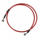 300mm-2200mm Motorcycle Braided Brake Clutch Oil Hose Line Cable Pipe Universal Red