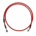 300mm-2200mm Motorcycle Braided Brake Clutch Oil Hose Line Cable Pipe Universal Red