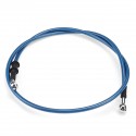 300mm-2200mm Motorcycle Braided Brake Clutch Oil Hose Line Pipe Cable Universal Blue