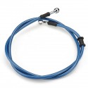 300mm-2200mm Motorcycle Braided Brake Clutch Oil Hose Line Pipe Cable Universal Blue