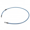 300mm-2200mm Motorcycle Braided Brake Clutch Oil Hose Line Pipe Cable Universal Blue