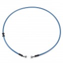 300mm-2200mm Motorcycle Braided Brake Clutch Oil Hose Line Pipe Cable Universal Blue