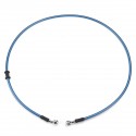 300mm-2200mm Motorcycle Braided Brake Clutch Oil Hose Line Pipe Cable Universal Blue