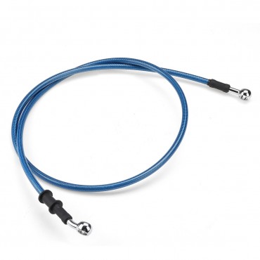 300mm-2200mm Motorcycle Braided Brake Clutch Oil Hose Line Pipe Cable Universal Blue