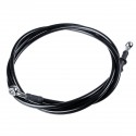 30cm-220cm Motorcycle Bike Braided Brake Clutch Oil Hoses Line Pipe Cable Black