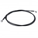 30cm-220cm Motorcycle Bike Braided Brake Clutch Oil Hoses Line Pipe Cable Black