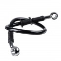 30cm-220cm Motorcycle Bike Braided Brake Clutch Oil Hoses Line Pipe Cable Black