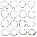 50cm-200cm Motorcycle Bike Brake Clutch Oil Hose Line Pipe 10mm Banjo Silver