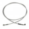 50cm-200cm Motorcycle Bike Brake Clutch Oil Hose Line Pipe 10mm Banjo Silver