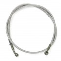 50cm-200cm Motorcycle Bike Brake Clutch Oil Hose Line Pipe 10mm Banjo Silver