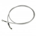 50cm-200cm Motorcycle Bike Brake Clutch Oil Hose Line Pipe 10mm Banjo Silver