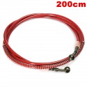 60cm - 200cm Motorcycle Brake Clutch Oil Hose Braided Line Pipe