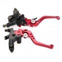 7/8 Inch 22mm Motorcycle Brake Master Cylinder Hydraulic Pump Clutch Reservoir Handlebar Lever Universal