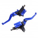 7/8 Inch 22mm Motorcycle Hydraulic Brake Clutch Master Cylinder Reservoir Lever With Cable Aluminum Universal