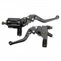 7/8inch CNC Universal Motorcycle Brake Clutch Master Cylinder Lever Set Reservoir