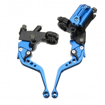 7/8inch CNC Universal Motorcycle Brake Clutch Master Cylinder Lever Set Reservoir