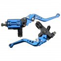 7/8inch CNC Universal Motorcycle Brake Clutch Master Cylinder Lever Set Reservoir