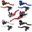 7/8inch 22mm Motorcycle Handlebar Hydraulic Brake Clutch Master Cylinder Lever Reservoir Set