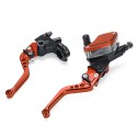 7/8inch 22mm Motorcycle Handlebar Hydraulic Brake Clutch Master Cylinder Lever Reservoir Set