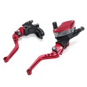 7/8inch 22mm Motorcycle Handlebar Hydraulic Brake Clutch Master Cylinder Lever Reservoir Set