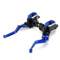 7/8inch Motorcycle Master Cylinder Hydraulic Brake Pump Clutch Handlebar Lever Reservoir Set