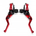 7/8inch Motorcycle Master Cylinder Hydraulic Brake Pump Clutch Handlebar Lever Reservoir Set