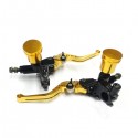 Pair 7/8 Motorcycle Hydraulic Brake Master Cylinder Clutch Lever L R 22mm Universal